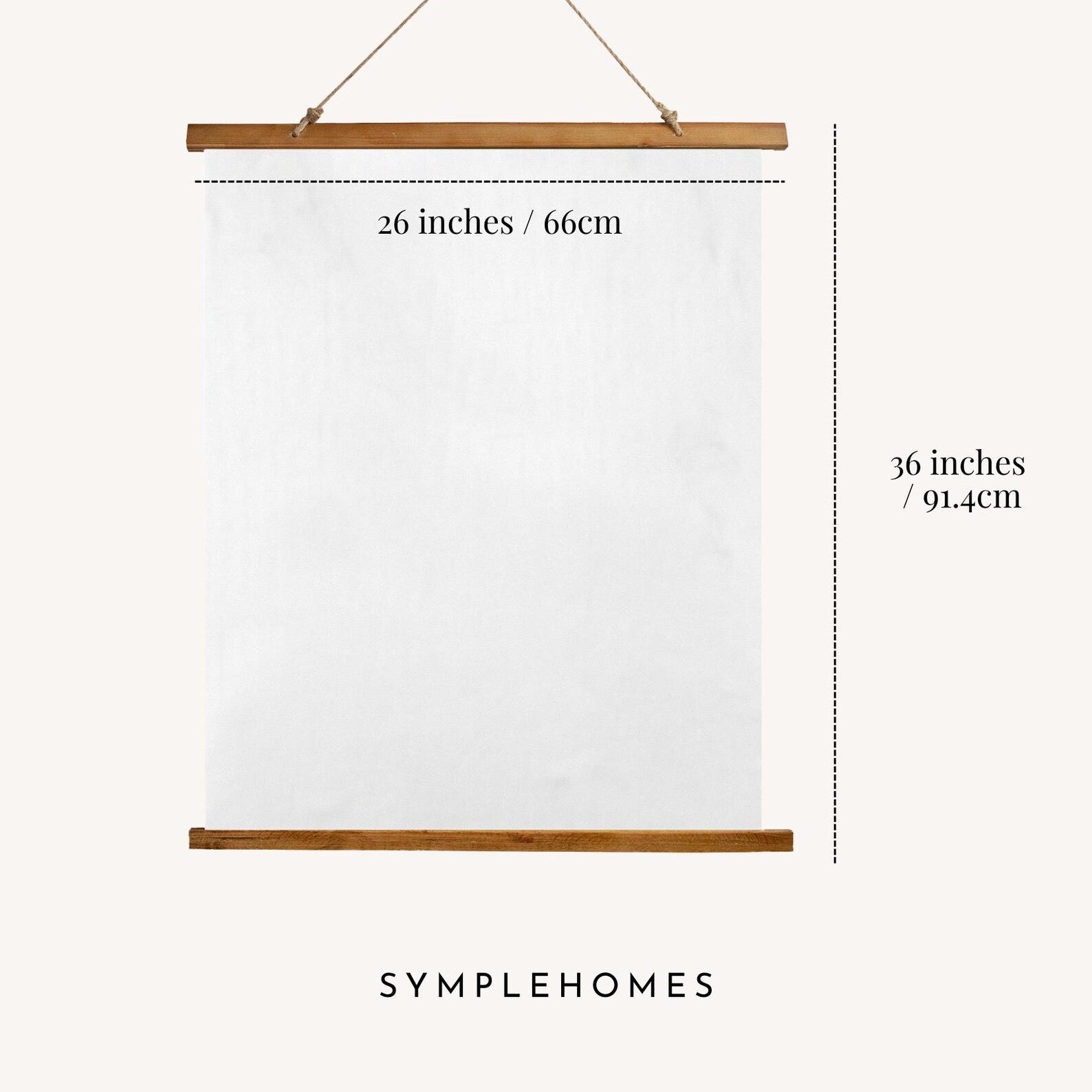 Boho-Chic Neutral Landscape Tapestry – Soft Watercolor Botanical Print